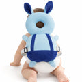 Shark Doo Doo® Baby Head Protector Cushion for 6–24 Months | Soft Plush Safety Backpack for Toddlers | Adjustable Straps, Anti-Fall Pillow for Infants (Blue Bunny)