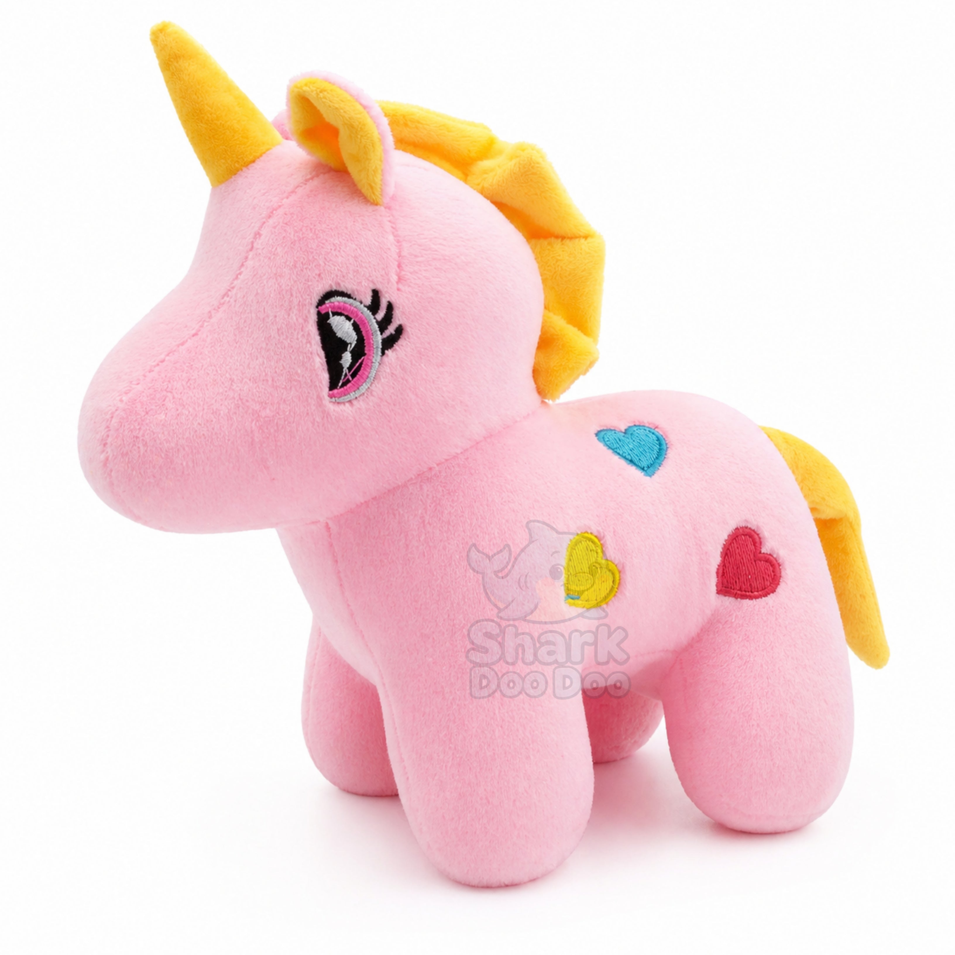 Shark Doo Doo® Unicorn Plush Toy for Infants & Kids | Super Soft Stuffed Animal Teddy for Boys, Girls & Babies | Cute Pink Unicorn Toy for Sleeping, Hugging & Gifting | Small Size 18 cm