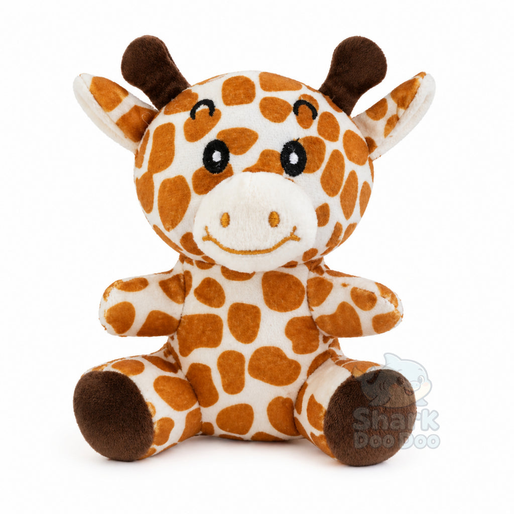 Shark Doo Doo® Giraffe Plush Toy for Infants & Kids | Super Soft Stuffed Animal Teddy for Boys, Girls & Babies | Cute Brown Giraffe Toy for Sleeping, Hugging & Gifting | Small Size 18 cm
