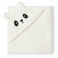 Shark Doo Doo® Organic Cotton Hooded Baby Towels for Newborn Boys & Girls – Soft & Breathable Bath Towel for Infants & Toddlers (85x85 cm) (White)