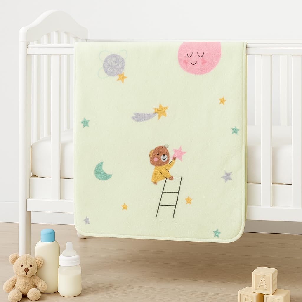 Shark Doo Doo® Organic Cotton Baby Luxury Towels for Newborn Boys & Girls – Soft & Breathable Bath Towel for Infants & Toddlers (50x100cm) (Green)