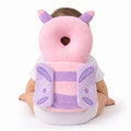 Shark Doo Doo® Baby Head Protector Cushion for 6–24 Months | Soft Plush Safety Backpack for Toddlers | Adjustable Straps, Anti-Fall Pillow for Infants (Pink Butterfly)