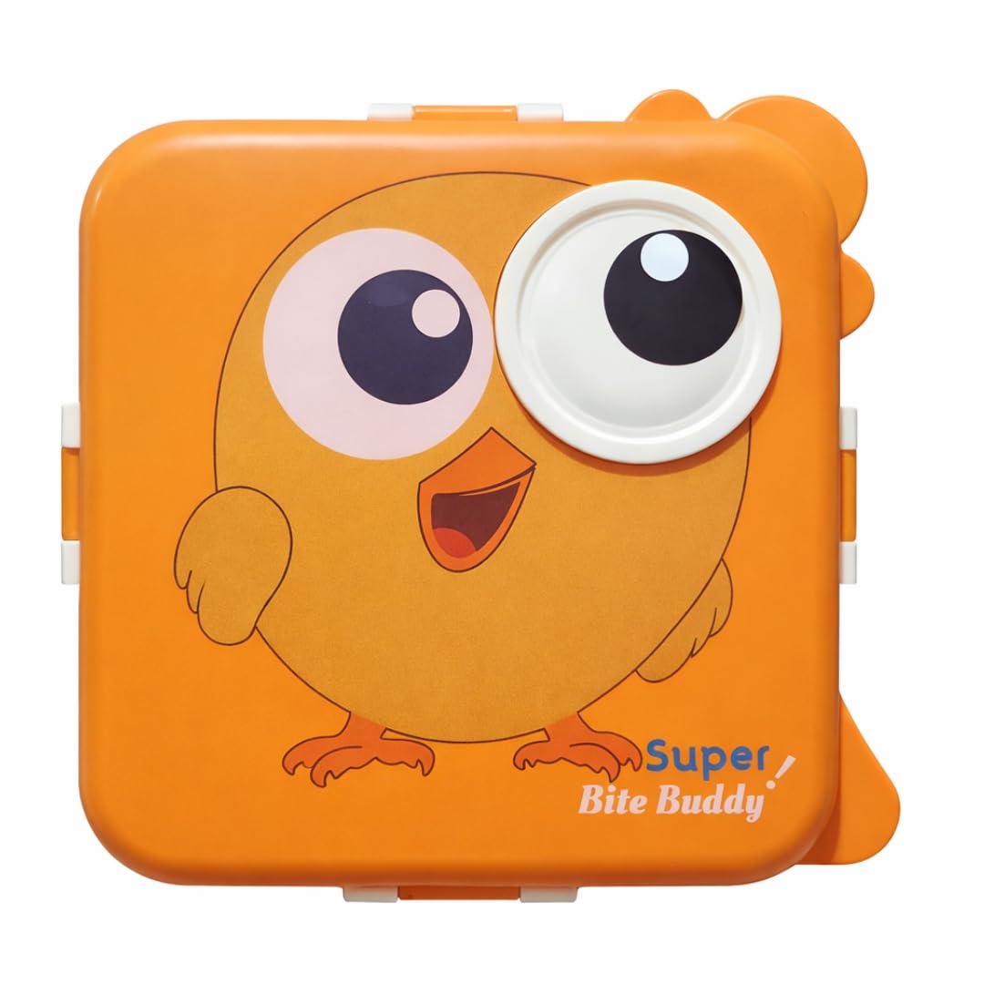 Shark Doo Doo® Super Orange Chicken  - Kids Stainless Steel Lunch Box for School | Insulated Bento Tiffin Box