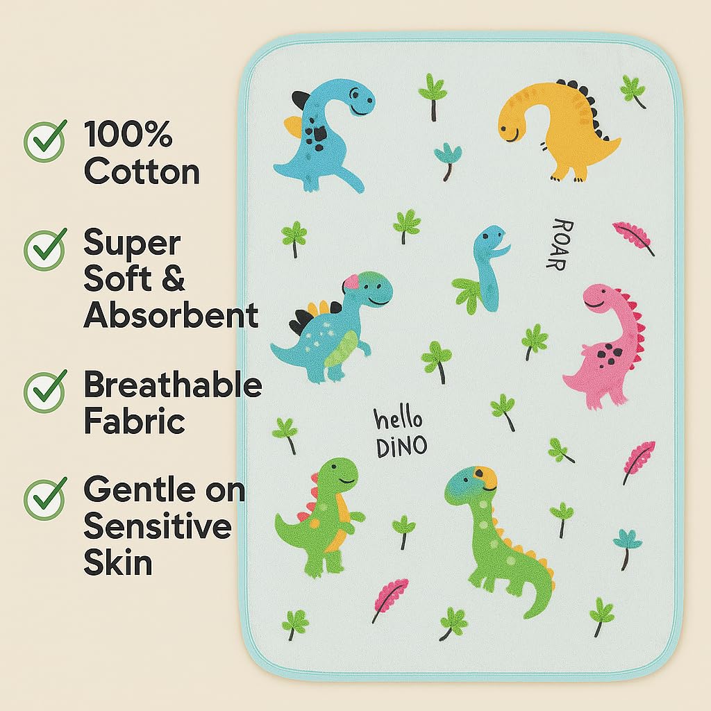 Shark Doo Doo® Organic Cotton Baby Luxury Towels for Newborn Boys & Girls – Soft & Breathable Bath Towel for Infants & Toddlers (50x100cm) (Light Blue)