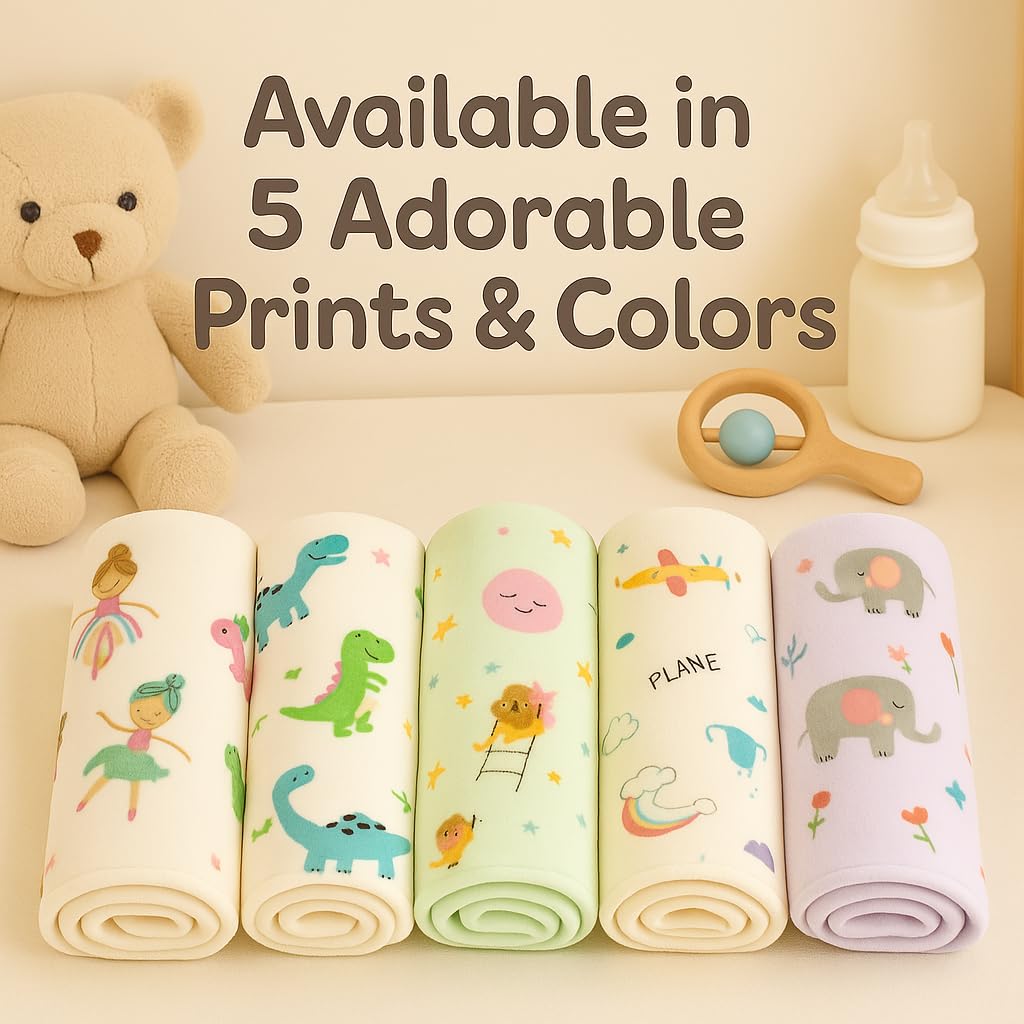 Shark Doo Doo® Organic Cotton Baby Luxury Towels for Newborn Boys & Girls – Soft & Breathable Bath Towel for Infants & Toddlers (50x100cm) (Light Yellow)