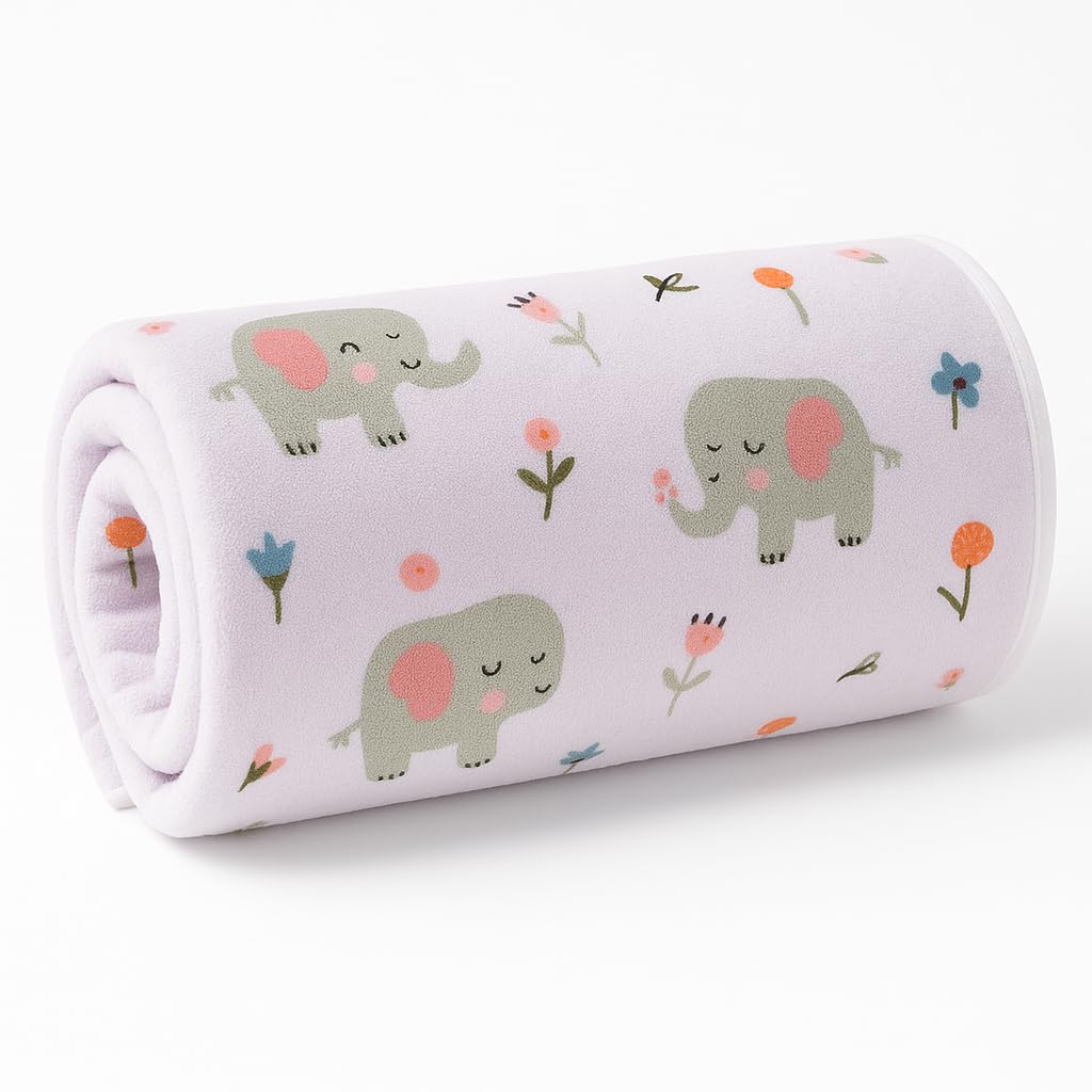 Shark Doo Doo® Organic Cotton Baby Luxury Towels for Newborn Boys & Girls – Soft & Breathable Bath Towel for Infants & Toddlers (50x100cm) (Lavender)