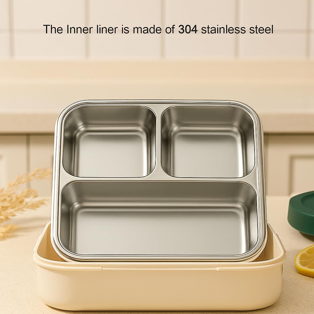 Shark Doo Doo® Super Dinosaur Green - Kids Stainless Steel Lunch Box for School | Insulated Bento Tiffin Box