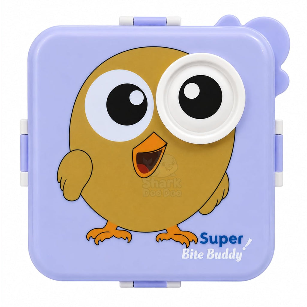 Shark Doo Doo® Super Lavender Chicken  - Kids Stainless Steel Lunch Box for School | Insulated Bento Tiffin Box