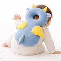Shark Doo Doo® Baby Dragon Head Protector Cushion for 6–24 Months | Soft Plush Safety Backpack for Toddlers | Adjustable Straps, Anti-Fall Pillow for Infants